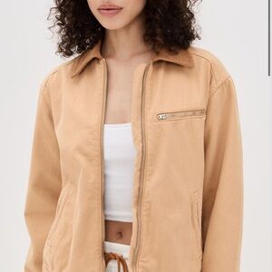 Reformation Camel Utility Jacket